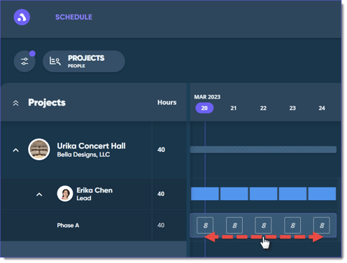 Assignment Hours Drag