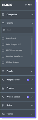 client filter new
