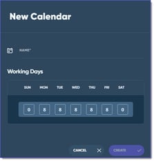 New Calendar Dialog