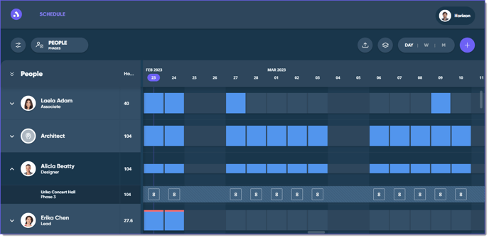 Schedule View 1