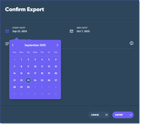 export date new