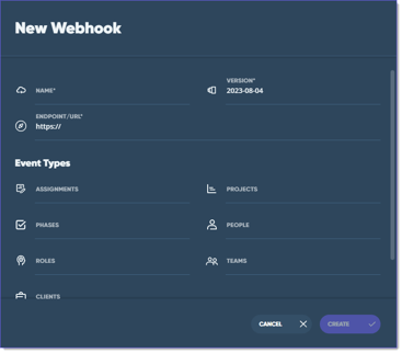 new webhook new