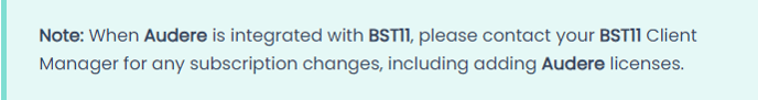 note bst11 integration