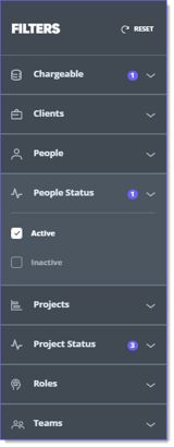 people status filter new