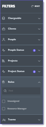 roles filter new