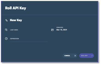 roll api key
