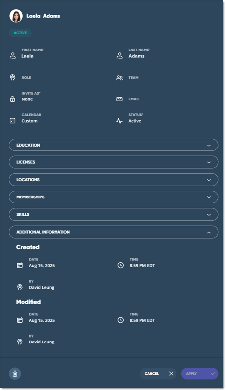 update person new