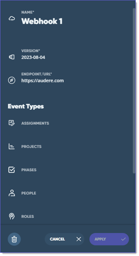 update webhook new