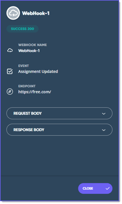 view logs webhooks new 2